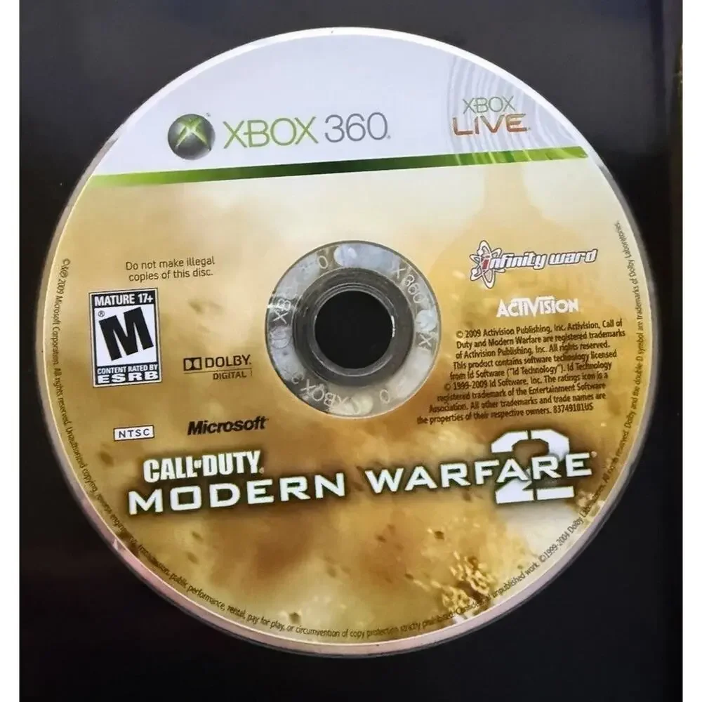 Call of Duty: Modern Warfare 2 ( Xbox 360, 2009) Disc Only . Tested